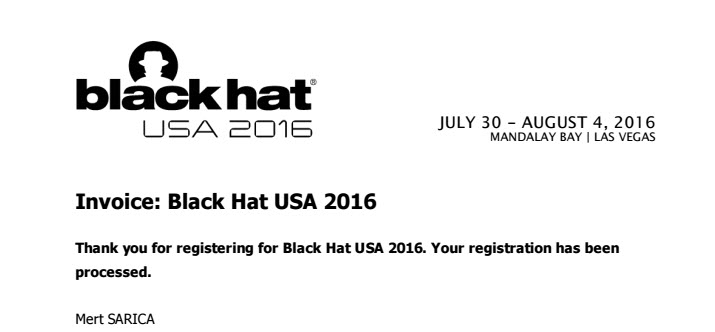 Black Hat USA 2016