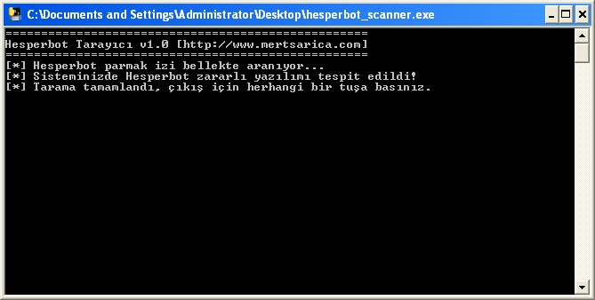 Hesperbot Scanner