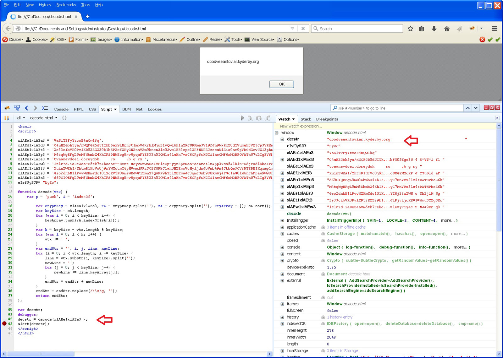 Malicious JavaScript Analysis