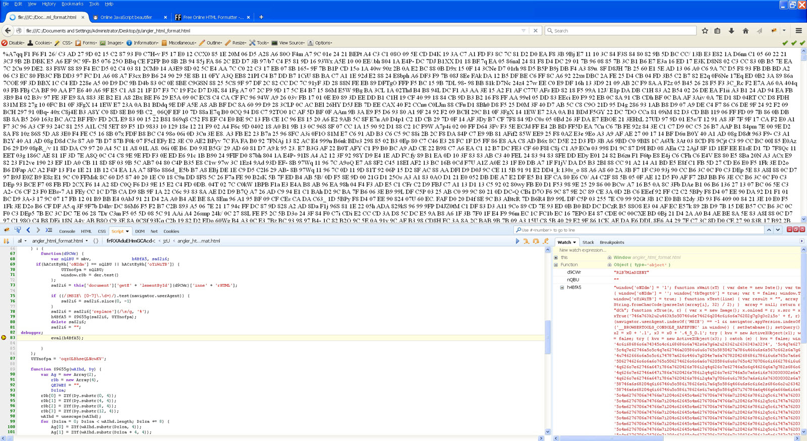 Malicious JavaScript Analysis