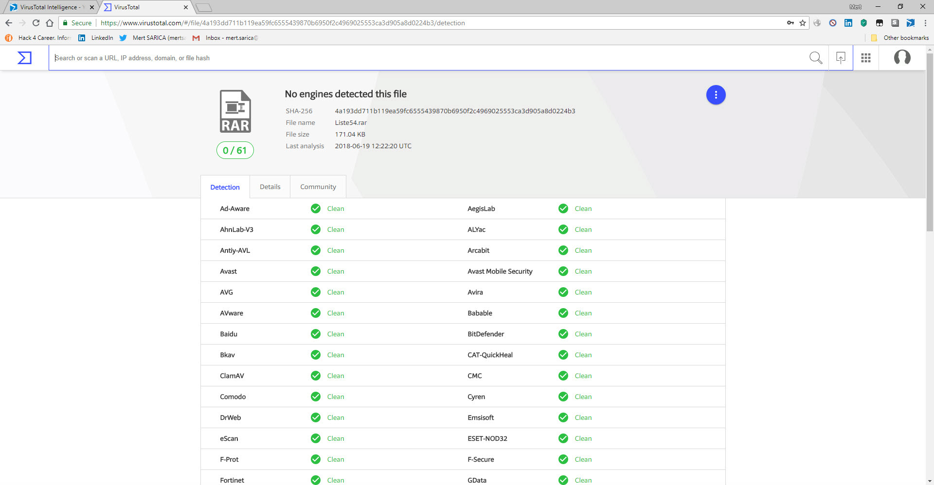 Retrohunt with VirusTotal