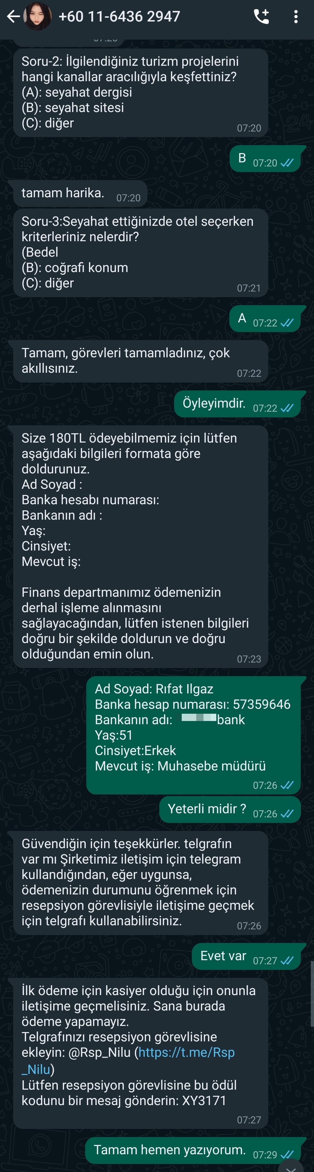 WhatsApp Scammers