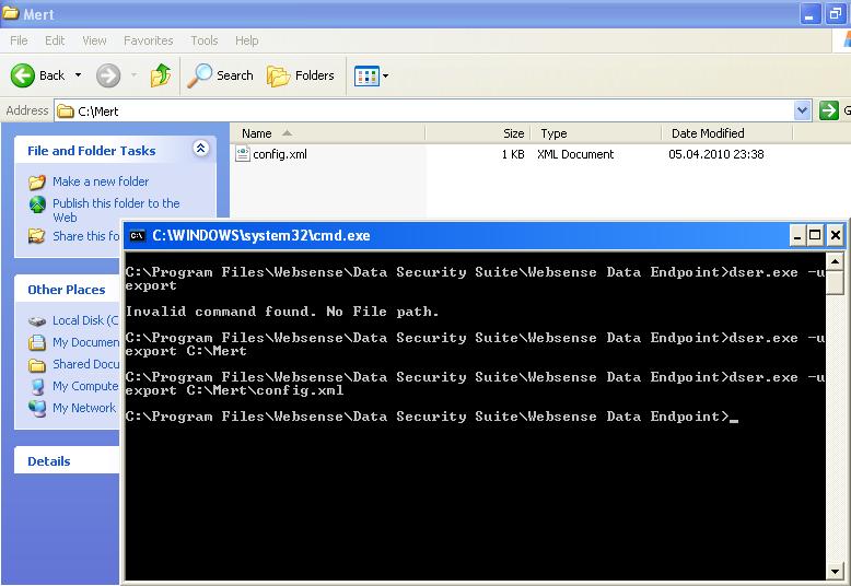 Websense Data Endpoint