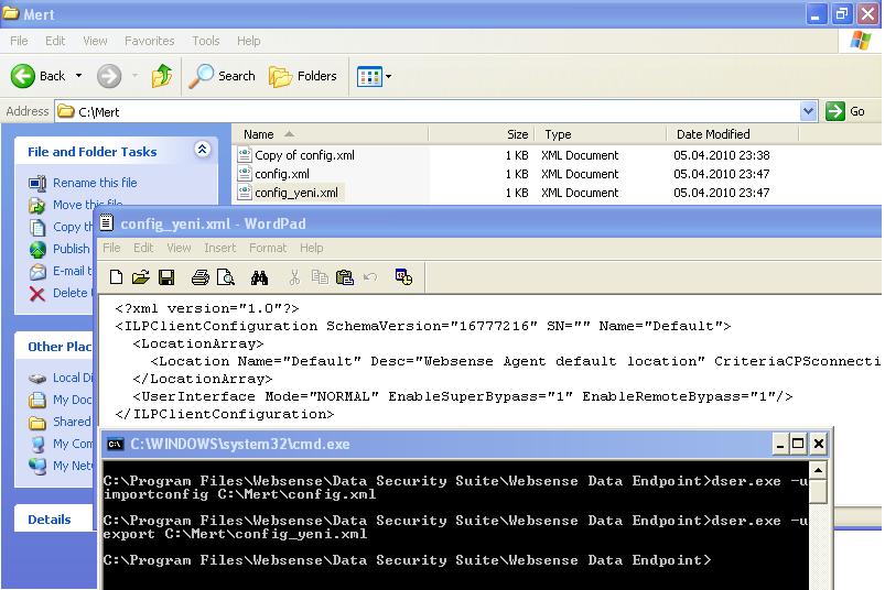 Websense Data Endpoint